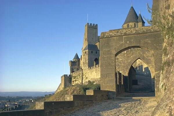 Carcassonne, UNESCO World Heritage Site, Aude, Languedoc-Roussillon, France, Europe