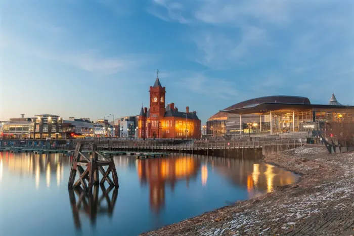 Framed Print : Cardiff Bay, Cardiff, Wales, United Kingdom, Europe