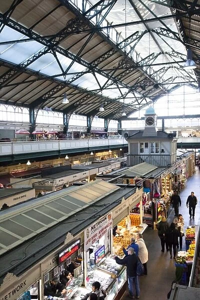 Cardiff Central Market, a Victorian-era structure built in 1891, Cardiff