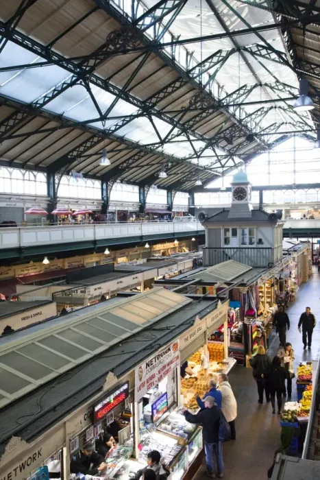 Framed Print : Cardiff Central Market, a Victorian-era structure built in 1891, Cardiff Framed Print : Cardiff Central Market, a Victorian-era structure built in 1891, Cardiff