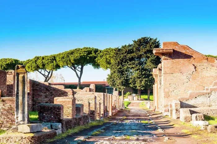 Framed Print : Cardus, Ostia Antica archaeological site, Ostia, Rome province, Latium (Lazio), Italy, Europe Framed Print : Cardus, Ostia Antica archaeological site, Ostia, Rome province, Latium (Lazio), Italy, Europe