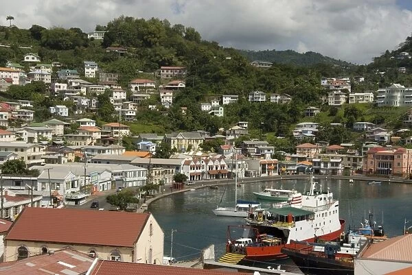 The Carenage (the old harbour), St. Georges, Grenada, Windward Islands, West Indies, Caribbean, Central America