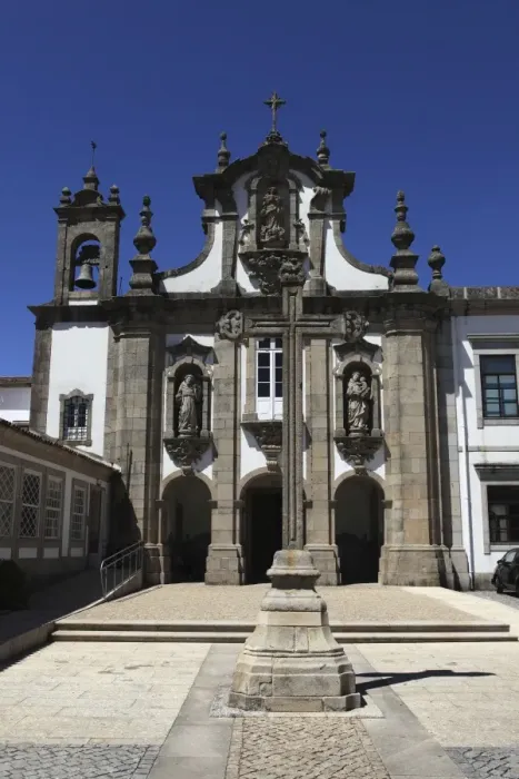Framed Print : The Carmelite Convent (Convento do Carmo) and crucifix in the old town of Guimaraes Framed Print : The Carmelite Convent (Convento do Carmo) and crucifix in the old town of Guimaraes