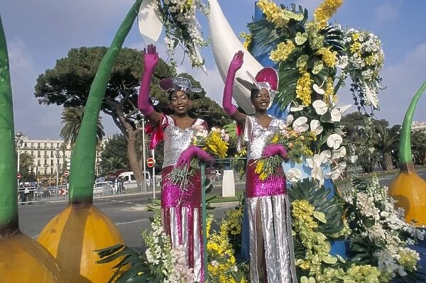 Carnival parade, Battle of the Flowers, Promenade des Anglais, Nice, Alpes-Maritimes