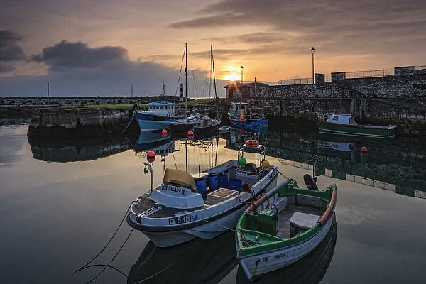 Carnlough Harbour, County Antrim, Ulster, Northern Ireland, United Kingdom, Europe