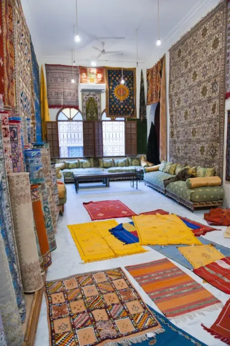 Framed Print : Carpet shop in Marrakech souks, Morocco, North Africa, Africa Framed Print : Carpet shop in Marrakech souks, Morocco, North Africa, Africa