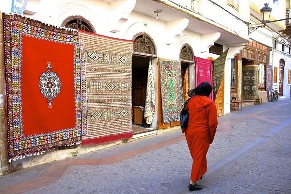 Carpet shop, The Medina, Rabat, Morocco, North Africa, Africa