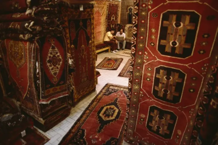 Framed Print : Carpets, Istanbul, Turkey, Europe