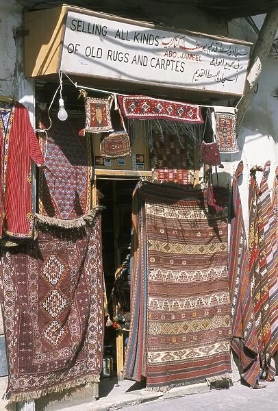 Carpets for sale in the market
