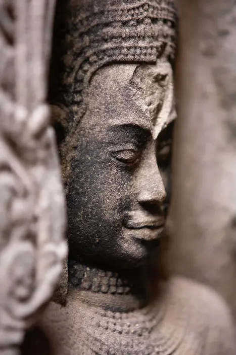 Framed Print : Detail of the carved facade at Bayon Temple, Angkor Wat complex, UNESCO World Heritage Site, Cambodia, Indochina, Southeast Asia, Asia Framed Print : Detail of the carved facade at Bayon Temple, Angkor Wat complex, UNESCO World Heritage Site, Cambodia, Indochina, Southeast Asia, Asia