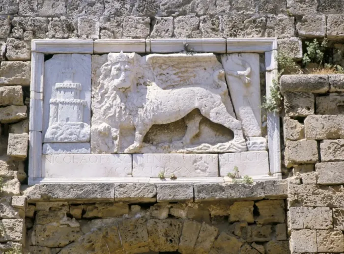 Framed Print : Carved winged lion of St. Mark above gate of the citadel, Famagusta, north of the island Framed Print : Carved winged lion of St. Mark above gate of the citadel, Famagusta, north of the island