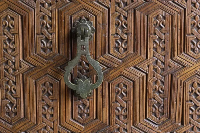 Framed Print : Detail of a carved wooden door in the Musee de Marrakech, Marrakech, Morocco, North Africa, Africa Framed Print : Detail of a carved wooden door in the Musee de Marrakech, Marrakech, Morocco, North Africa, Africa