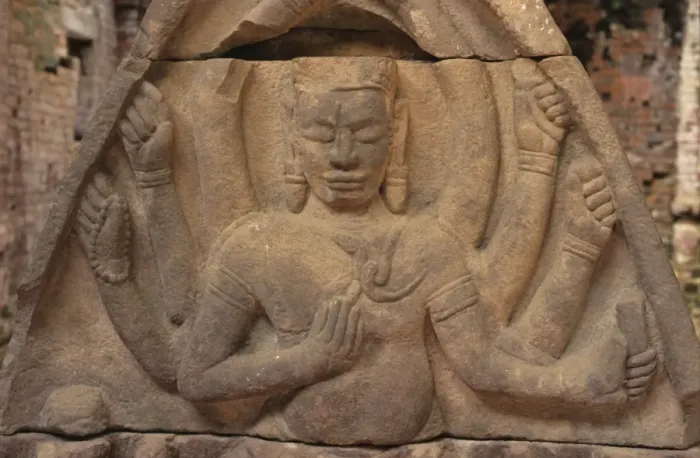 Framed Print : Detail of carving of Hindu divinity, Cham ruins of My Son, UNESCO World Heritage Site, near Hoi An, South Central Coast, Vietnam, Indochina, Southeast Asia, Asia Framed Print : Detail of carving of Hindu divinity, Cham ruins of My Son, UNESCO World Heritage Site, near Hoi An, South Central Coast, Vietnam, Indochina, Southeast Asia, Asia