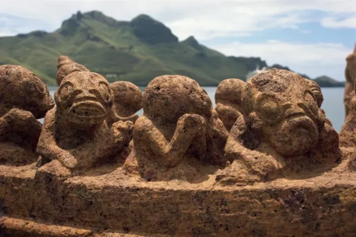 Framed Print : Carvings at Tiki Park Framed Print : Carvings at Tiki Park