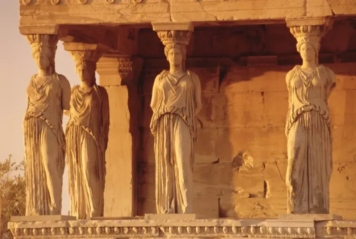 Framed Print : Caryatids Portico Framed Print : Caryatids Portico