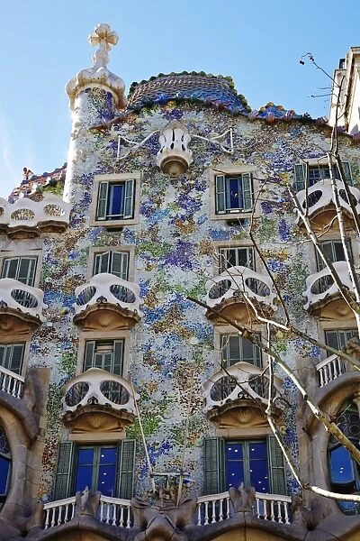 Casa Batllo, UNESCO World Heritage Site, Barcelona, Catalonia, Spain, Europe