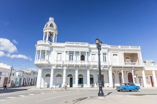 Casa de Cultura in the Palacio Ferrer from Plaza Jose Marti, Cienfuegos, UNESCO World Heritage Site