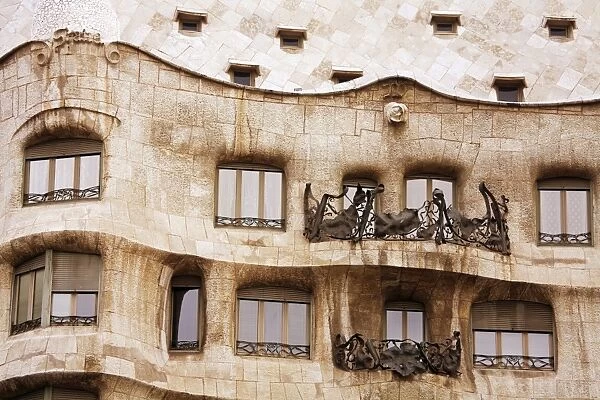 Casa Mila (La Pedrera) by Gaudi, UNESCO World Heritage Site, Barcelona