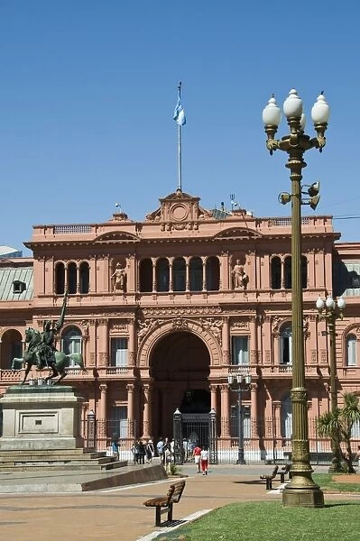 Casa Rosada (Presidential Palace) where Juan Peron appeared on this central balcony
