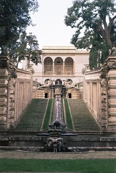 A cascade in the gardens of the Palazzo Farnese