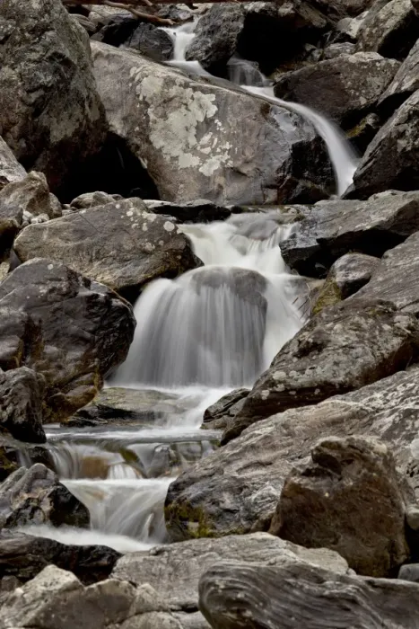 Framed Print : Cascades downstream of Fish Creek Falls, Routt National Forest, Colorado