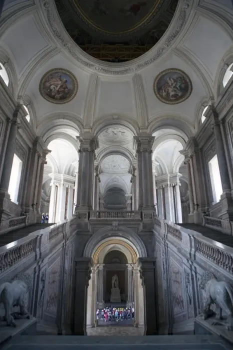 Framed Print : Caserta Royal Palace Entrance hall and stairs of the royal apartments, Royal Palace, Caserta, Campania, Italy, Europe Framed Print : Caserta Royal Palace Entrance hall and stairs of the royal apartments, Royal Palace, Caserta, Campania, Italy, Europe