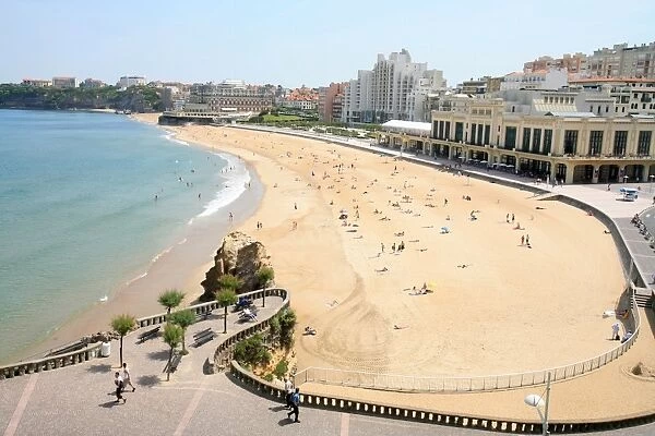 Casino beach in Biarritz, Pyrenees Atlantique, France, Europe