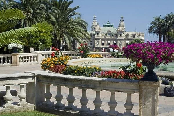Casino and gardens, Monte Carlo, Monaco, Europe