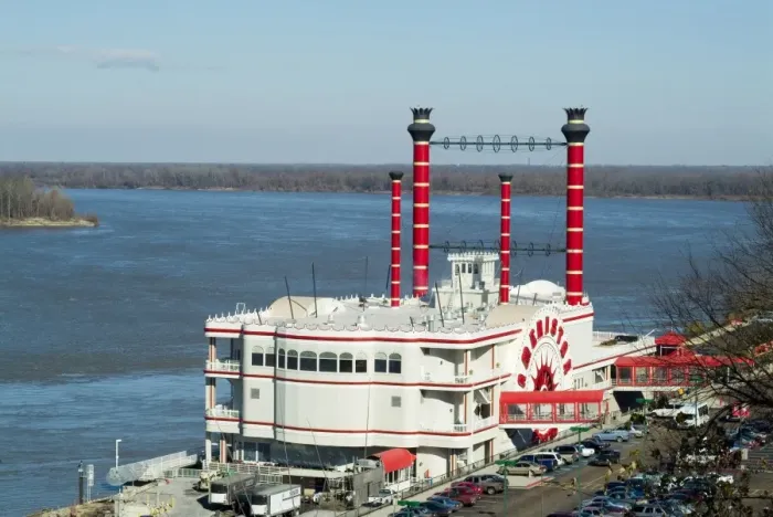 Framed Print : Casino on the Mississippi River Framed Print : Casino on the Mississippi River
