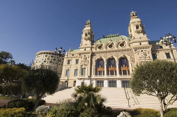 Casino, Monte Carlo, Principality of Monaco, Cote d Azur, Mediterranean, Europe