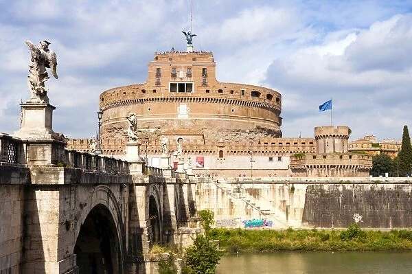Castel Sant Angelo, Ponte Sant Angelo and Tiber River, UNESCO World Heritage Site