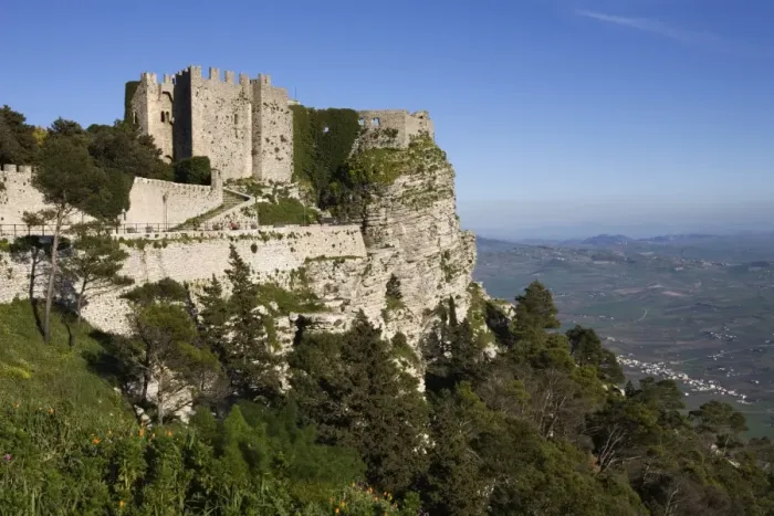Framed Print : Castello di Venere, Erice, Sicily, Italy, Europe