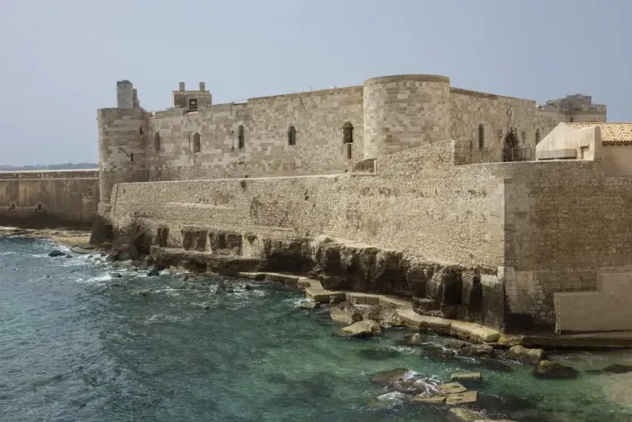 Framed Print : Castello Maniace, Syracuse, Sicily, Italy, Mediterranean, Europe
