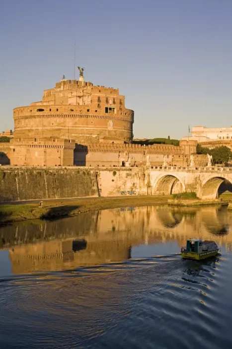 Framed Print : Castello San Angelo (St. -Angelo Castle) (Mole Adriana) and St. Angelo bridge Framed Print : Castello San Angelo (St. -Angelo Castle) (Mole Adriana) and St. Angelo bridge