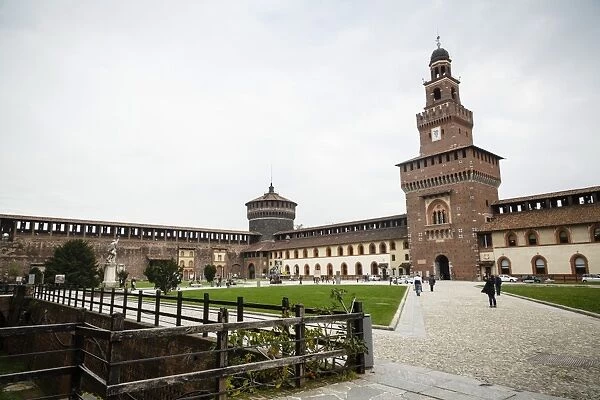 Castello Sforzesco (Sforza Castle), Milan, Lombardy, Italy, Europe
