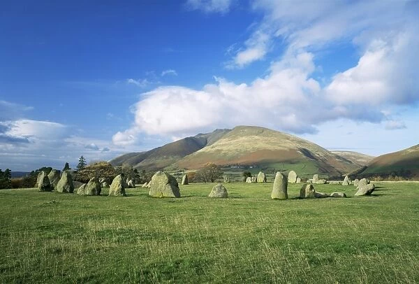 Castelrigg Stone Circle, near Keswick, Lake District National Park, Cumbria