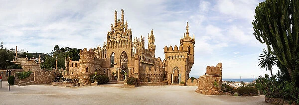 Castillo de Colomares, a castle monument dedicated to Christopher Columbus, Benalmadena, Andalusia, Spain, Europe