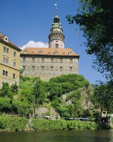 Castle, Cesky Krumlov, South Bohemia, Czech Republic, Europe