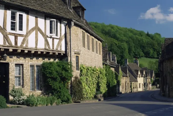 Framed Print : Castle Combe village, Wiltshire, England, United Kingdom, Europe Framed Print : Castle Combe village, Wiltshire, England, United Kingdom, Europe