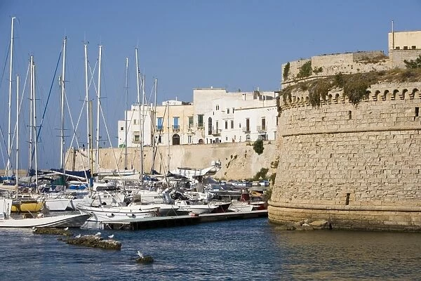 The castle, Gallipoli, Lecce province, Puglia, Italy, Europe