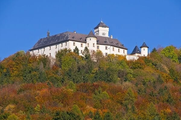 Castle Greifenstein in autumm, Franconian Switzerland region, Franconia