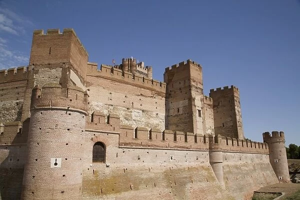 Castle of La Mota, built 12th century, Medina del Campo, Valladolid, Castile y Leon