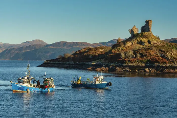 Framed Print : Castle Moil overlooking Kyleakin Harbour, The Isle of Skye, Inner Hebrides, Scotland, United Kingdom, Europe Framed Print : Castle Moil overlooking Kyleakin Harbour, The Isle of Skye, Inner Hebrides, Scotland, United Kingdom, Europe