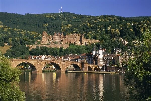 Castle, Neckar River and Alte Bridge