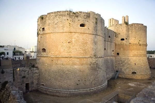 The castle, Otranto, Lecce province, Puglia, Italy, Europe