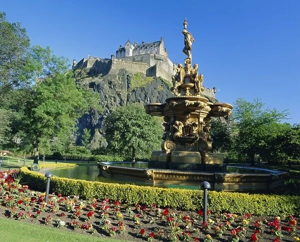 The Castle from Princes Street Gardens