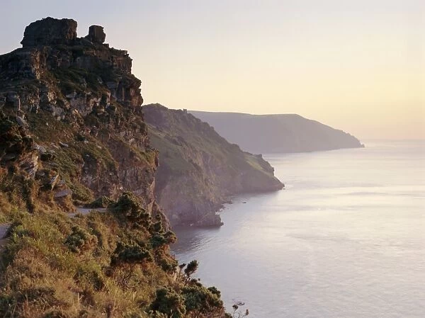 Castle Rock on the coast overlooking Wringcliff Bay, Valley of the Rocks