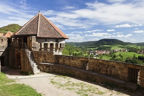 Castle Ruin Hohenrechberg, Rechberg, Schwabisch Gmund, Swabian Alb, Baden Wurttemberg, Germany, Europe