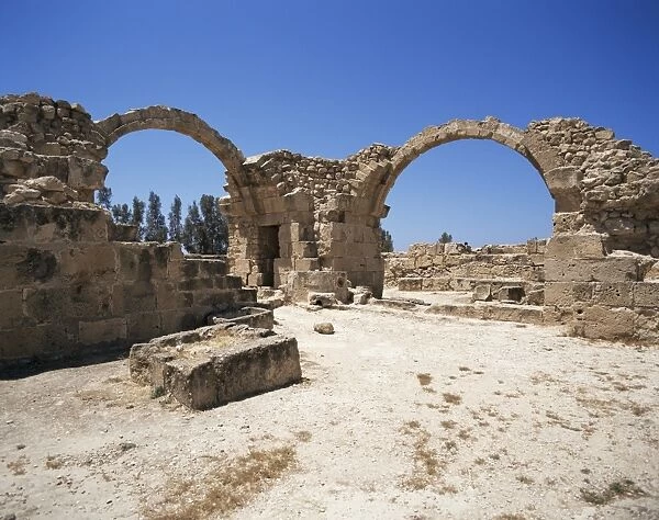 Castle of Saranda Kolones, Paphos, Cyprus, Europe