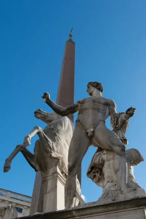 Framed Print : Castor and Pollux statue in front of the Quirinale, the home of the President of the Italian Republic, Rome, Lazio, Italy, Europe Framed Print : Castor and Pollux statue in front of the Quirinale, the home of the President of the Italian Republic, Rome, Lazio, Italy, Europe